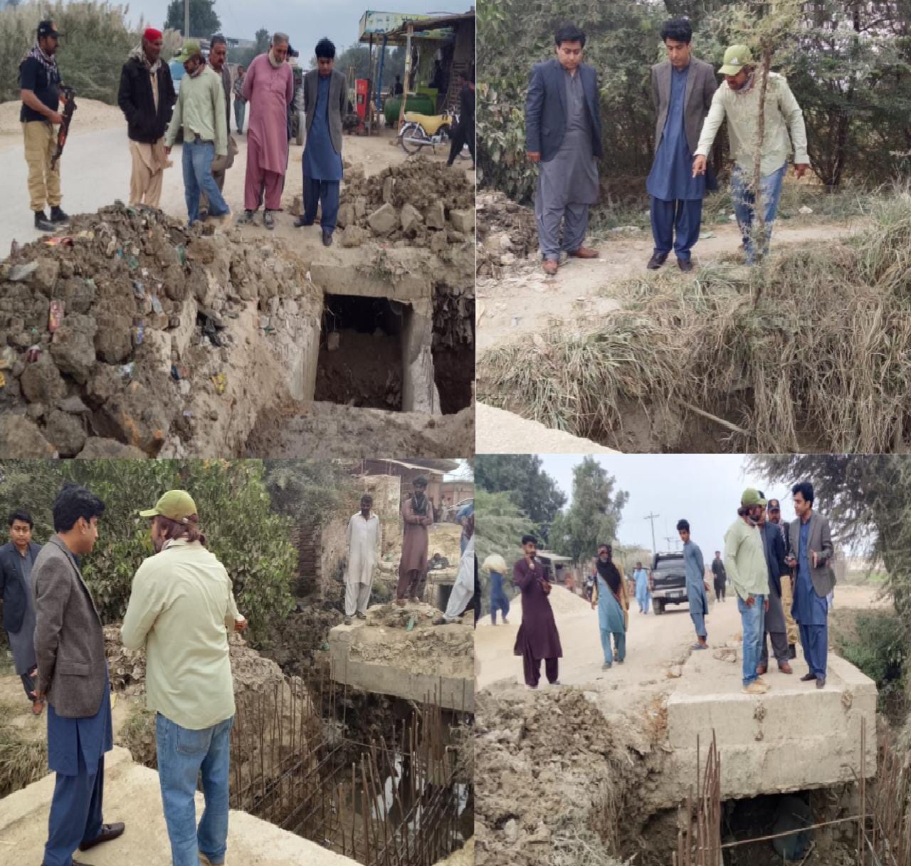 ڊپٽي ڪمشنر سجاول جو شاهه بندر ۾ جاري ترقياتي منصوبن جو اوچتو دورو