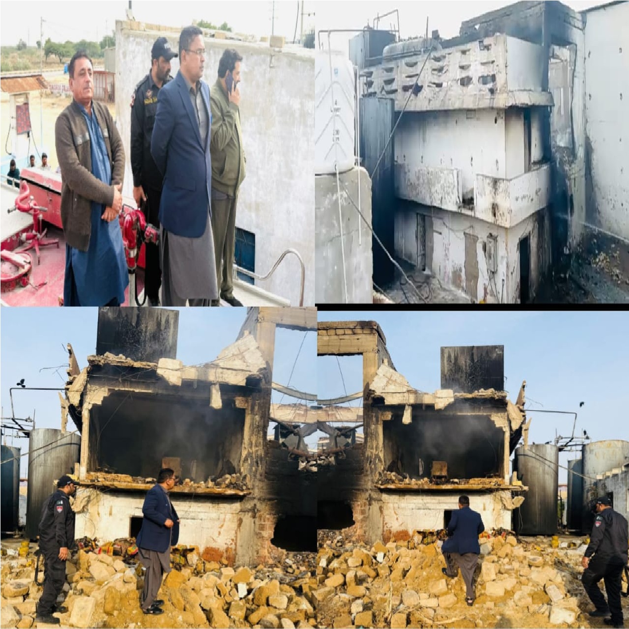 دھاٻیجی میں آئل فیکٹری میں لگنے والی آگ پر قابو پالیا گیا