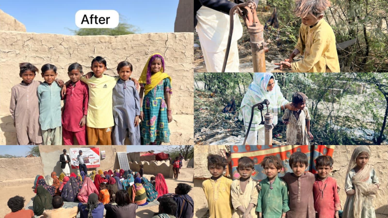 عمرڪوٽ جي گججي ڳوٺ ۾ هيلٿ، هائيجين ۽ صفائي آگاهي مهم