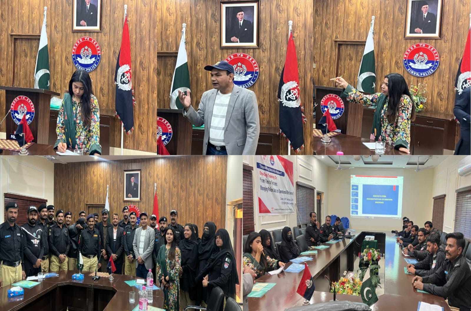 عمرکوٹ میں پولیس ڈیٹا کے جدید نظام کے حوالے سے اسپارک کی مدد سے تربیتی سیشن