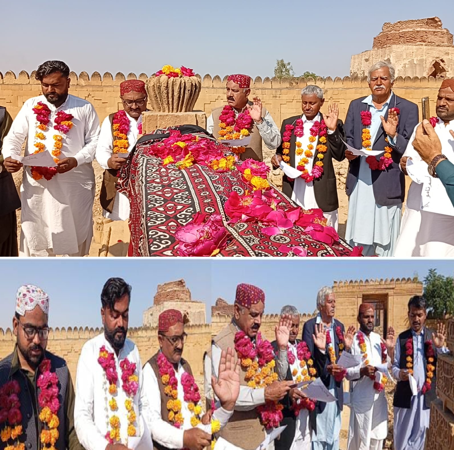 عوامي پريس ڪلب ملير جي نون عهديدارن جي حلف برداري تقريب منعقد