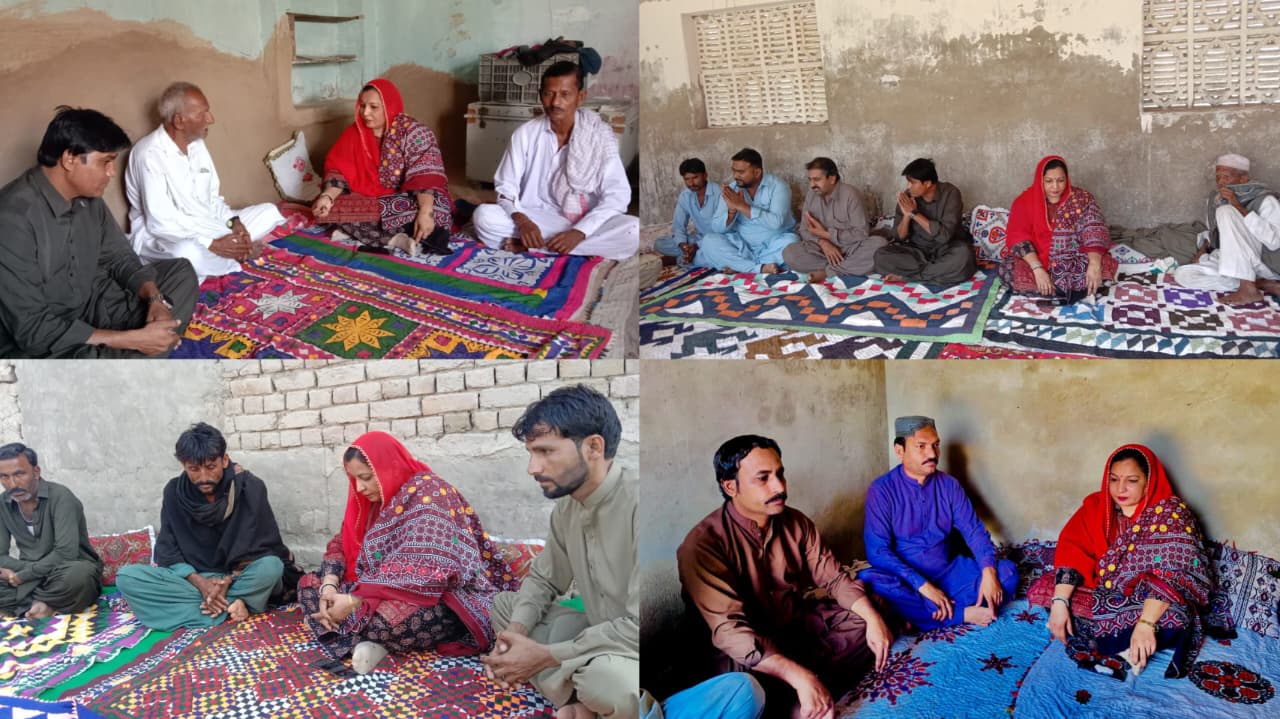 ن ليگ ايم اين اي نيلم ڪماري پاران مختلف علائقن جا دورا، ملاقات