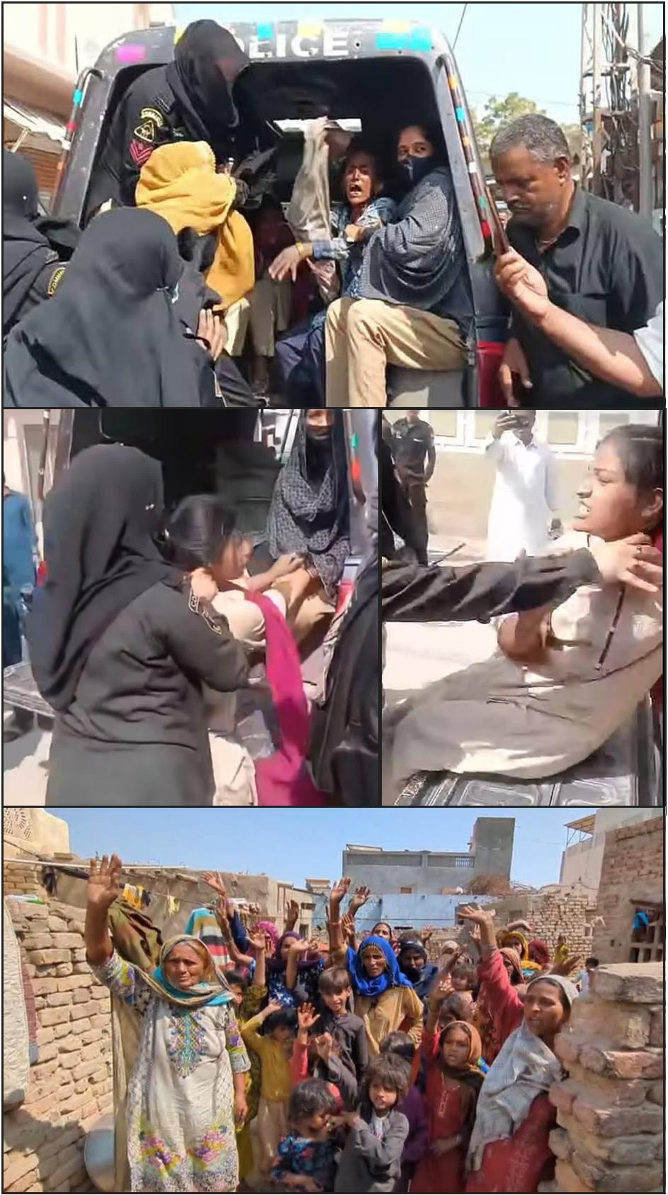 عمرڪوٽ ۾ پوليس سولنگي برادري جي گهرن تي ڪاهه، عورتن ۽ ٻارڙن تي تشدد، تذليل، گهلي موبائيلن ۾ وڌو ويو، واقعي خلاف ڌرڻو