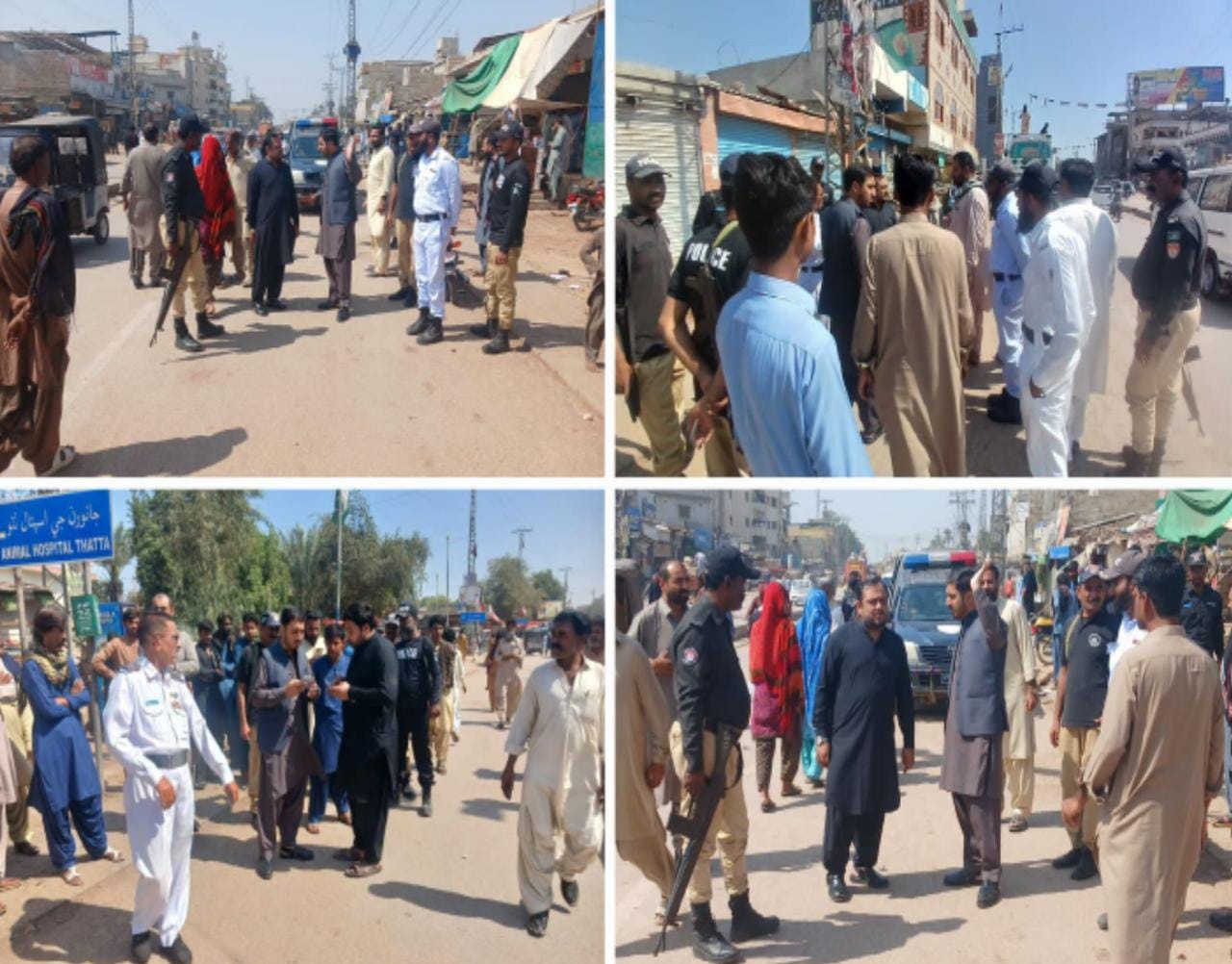 ٺٽي ۾ ڊي سي پاران شهر ۾ ٽريفڪ نظام بهتر رکڻ جي هدايت