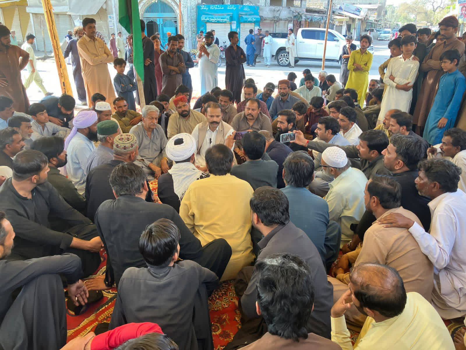 ايران تي حملن ۽ آيت الله خامنا اي جي شهادت خلاف عمرڪوٽ ۾ ريلي ۽ ڌرڻو