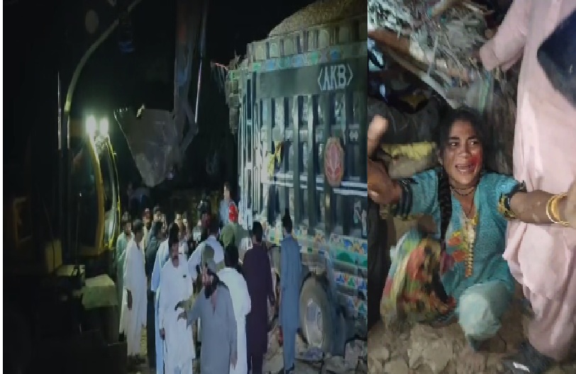 ٺٽو: مڪلي باءِ پاس موڙ وٽ ڊمپر جهوپڙي مٿان چڙهي ويو،ماءُ ڌيءَ ۽ پٽ سميت فوت