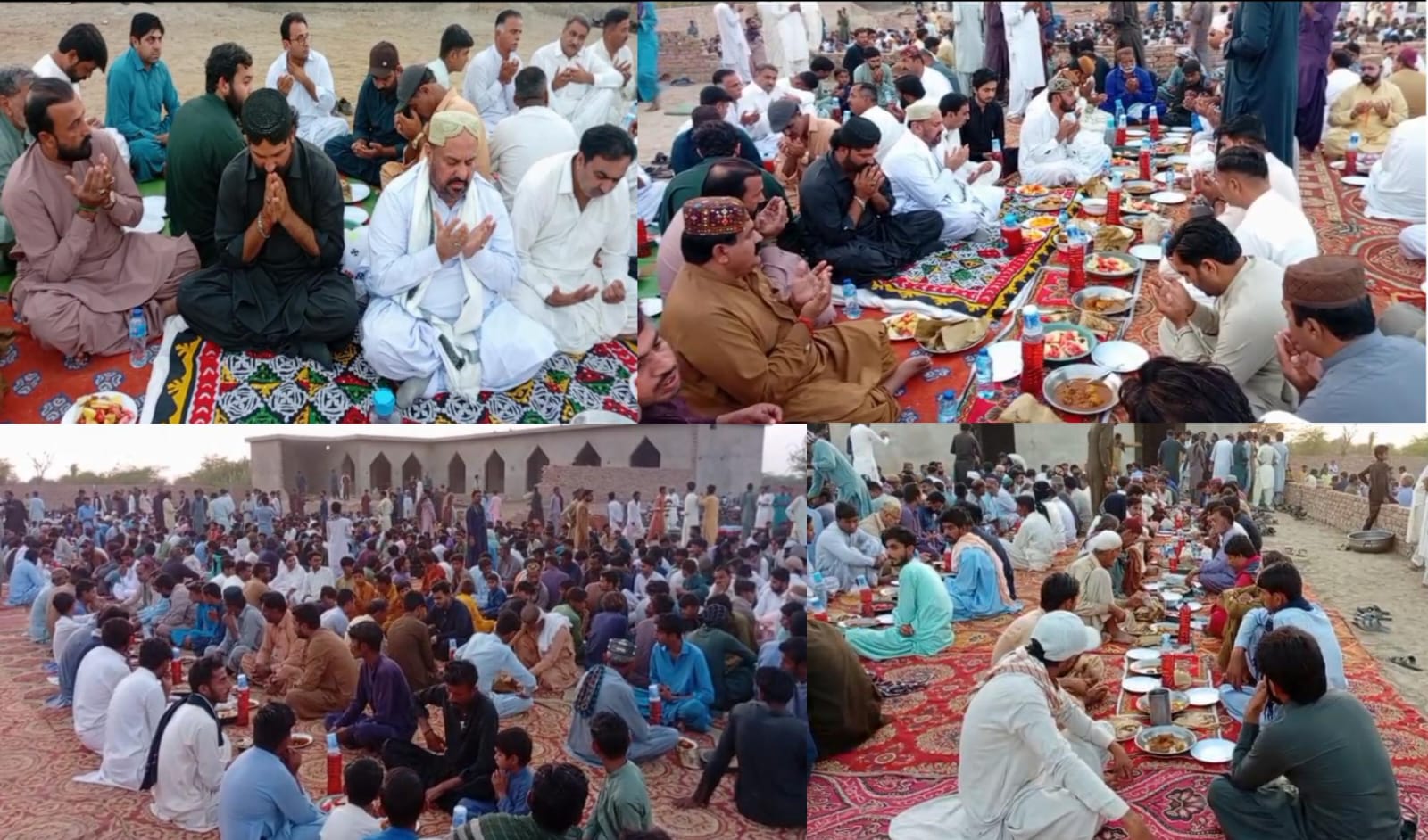 ڪنري جي درگاه بي بي مٺي جي گادي نشين جي آشياني تي روزه افطار ۽ محفل درود منعقد