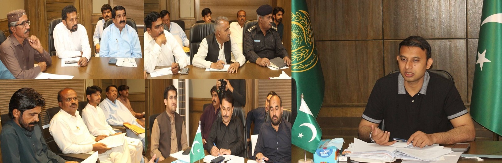 ڊي سي نوشهروفيروز جي صدارت هيٺ انتها پسندي جي خاتمي بابت قائم ڪاميٽي جو اجلاس