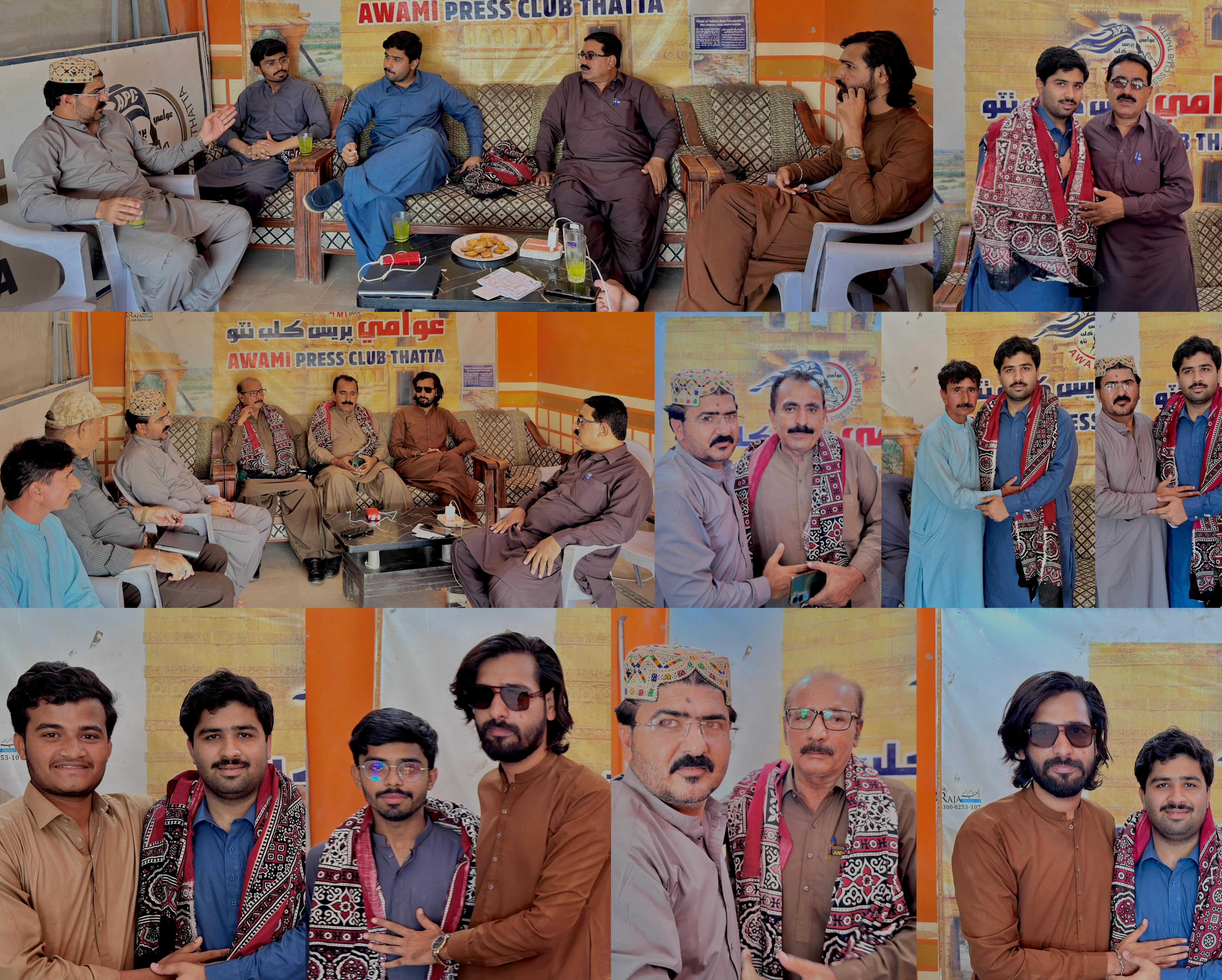 عوامي پريس ڪلب ٺٽو مختلف مڪتبه فڪر سان واسطو رکندڙ ماڻهن جو مرڪز بڻجي ويو