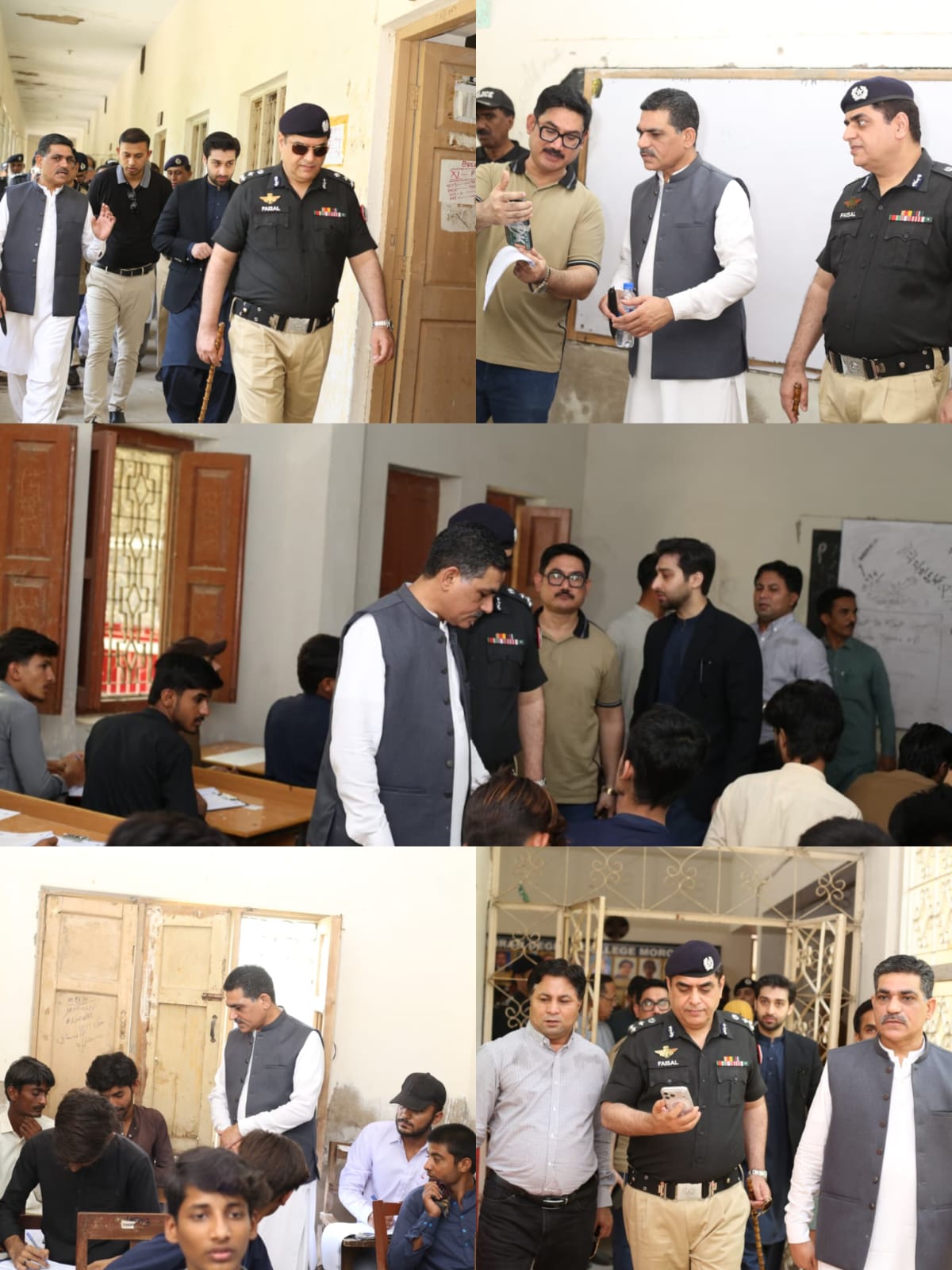 نوشهروفيروز ۾ اعليٰ عملدارن پاران امتحاني مرڪزن جا دورا