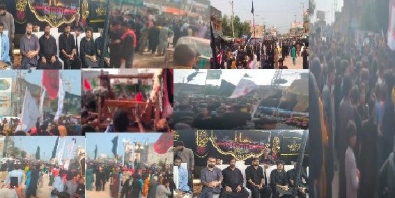ٺٽي ۾ ڪربلا جي شھيدن جي چھلم بابت ماتمي جلوس برآمد ۽ مجلسون برپا